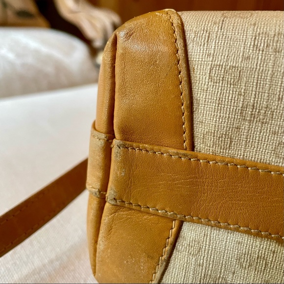 Gucci Signature Canvas Leather Trim Vintage Shoulder/Crossbody - Picture 8 of 13